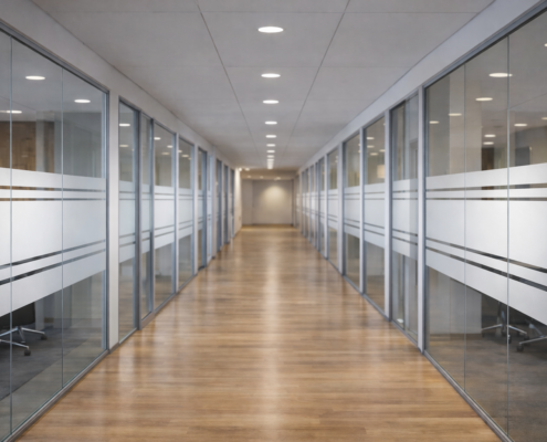 glasdekor-büroflur